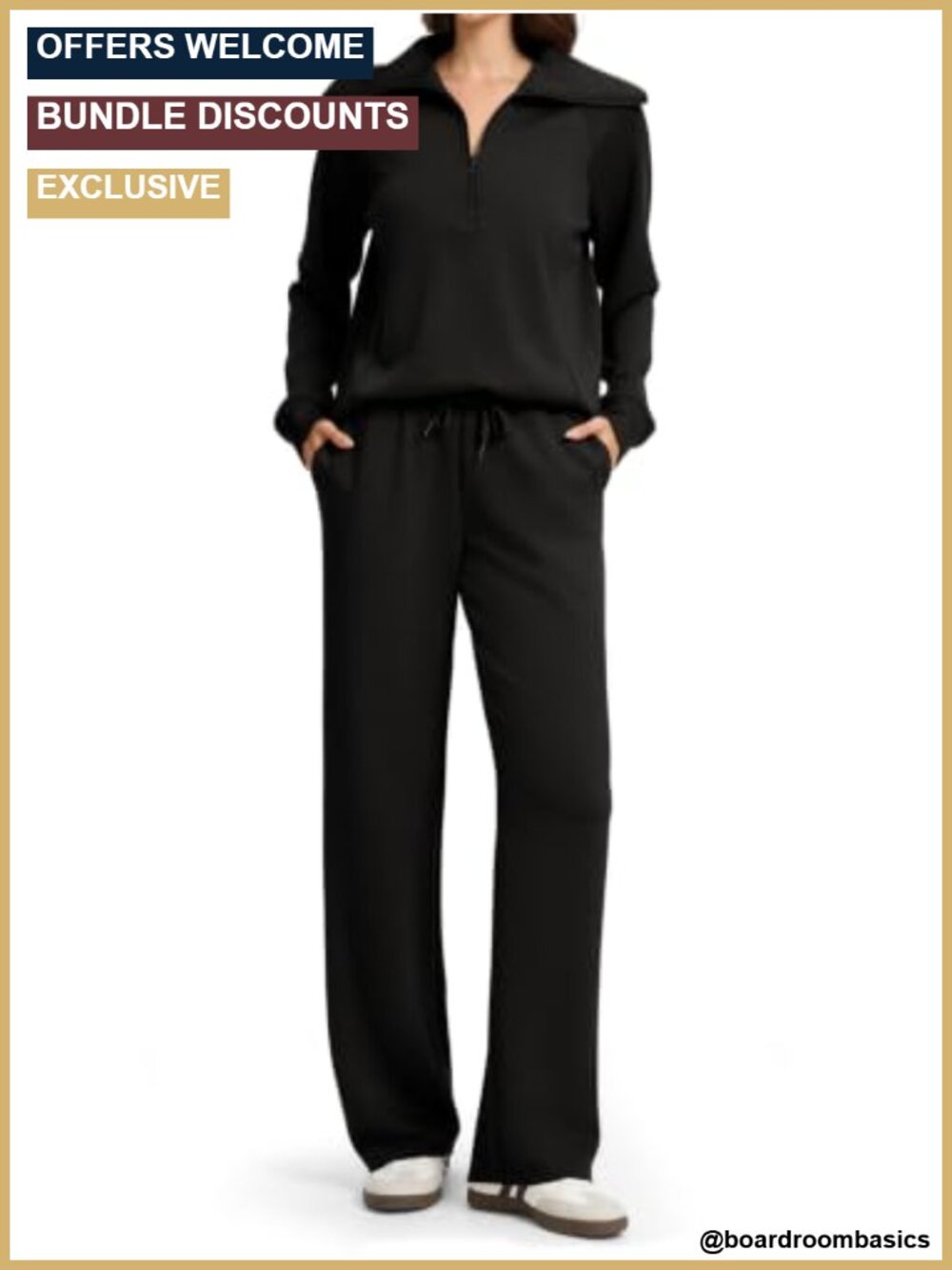 Tall 2 Piece Sweatsuit Lounge Set Wide Leg Pants 32 34 Inseam
